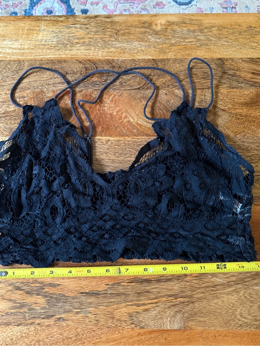 Free People Black Lace Bralette